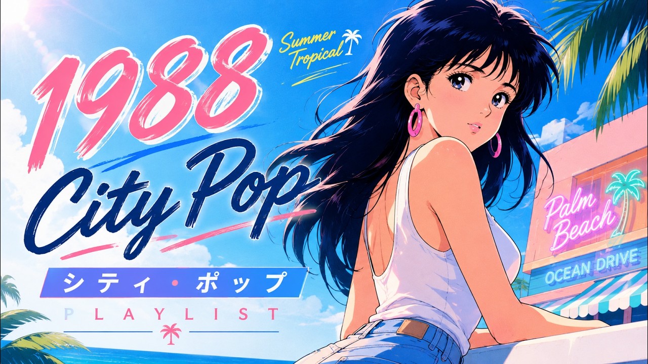 Playlist] 1988 Summer City Pop Mix for Driving 🌊🌴 - YouTube