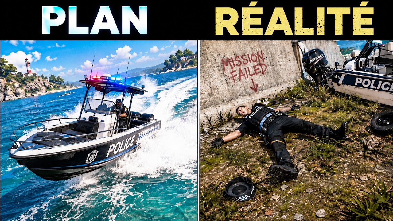 PLAN VS RÉALITÉ : Braquage Lakeside en bateau ! - ARMA FOR LIFE