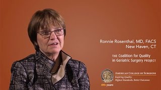Dr. Ronnie Rosenthal on Improving Geriatric Surgical Care, Part III