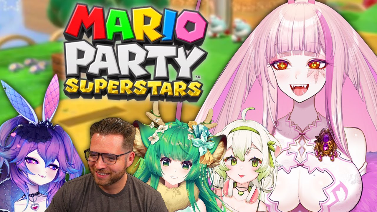 Matara Plays Mario Party with Bricky, Cottontail, Haruka and Limealicious