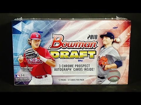 2018 Bowman Draft Baseball Jumbo Hobby Box Break! Nice! - YouTube