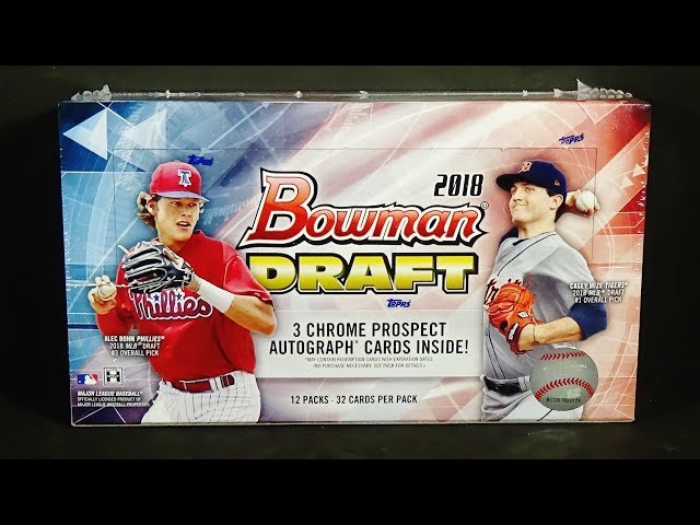 2018 Bowman Draft Baseball Jumbo Hobby Box Break! Nice! - YouTube