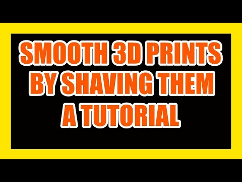 Smooth 3D Prints: Don't sand them, shaving them