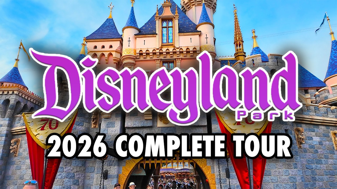 Disneyland Park 2026 - Full Walkthrough & Ride POVs [4K60]