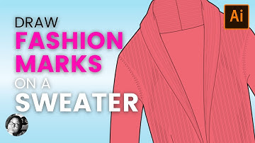 How to Draw Fashion marks in Illustrator | How to draw a sweater sketch