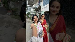 Saree Te Nari Enjoying Day With Her