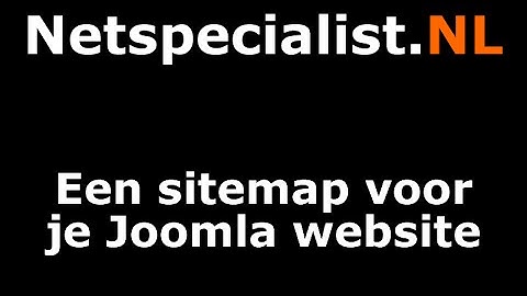 een sitemap voor joomla