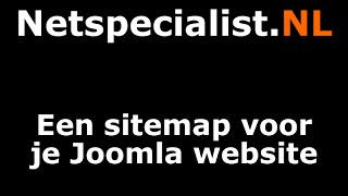 een sitemap voor joomla