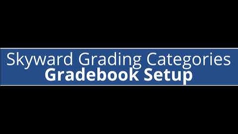 Skyward Categories & Scoring Method:  Canvas-Skyward Grade Sync