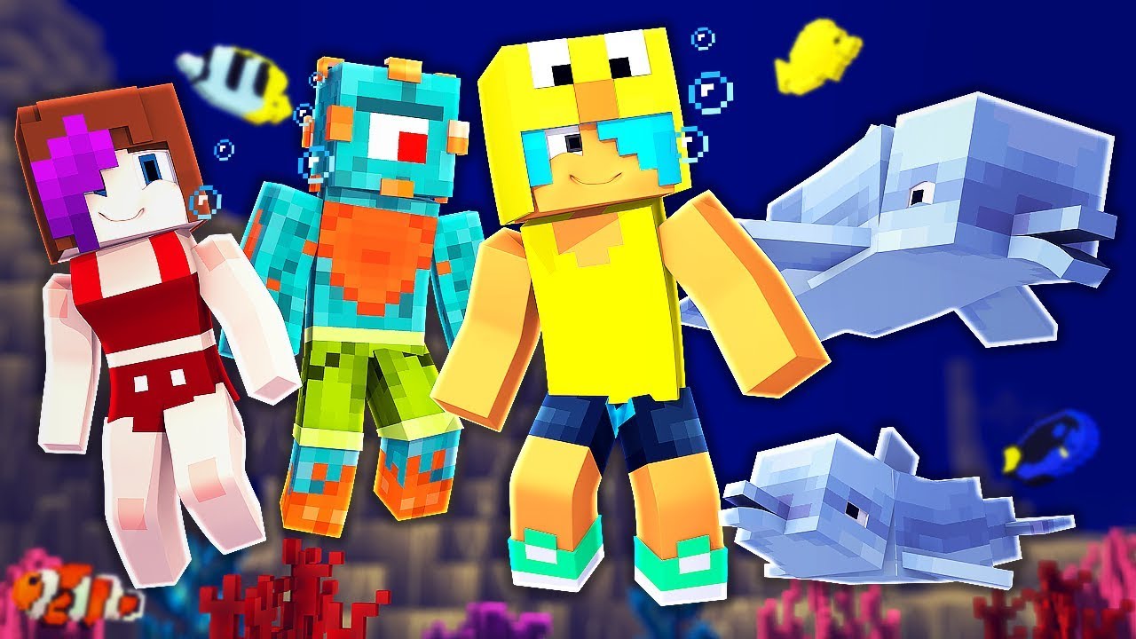 Dolphins Aquatic Update Is Here Minecraft Summer Survival Adventure By Gamer Chad - chad the beast and audrey the hacker in roblox