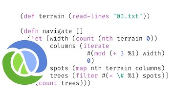 Advent of Code 2020 Day 3 Toboggan Trajectory in Clojure