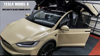 2020 Tesla Model X | Satin Desert Storm Wrap | Timelapse | PT Custom Graphics