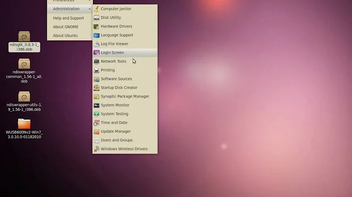 Install Windows Driver using NDISWrapper on Ubuntu 10.04