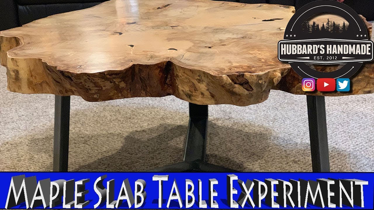 Round Maple Table // Experimenting with epoxy clay filler // Router jig