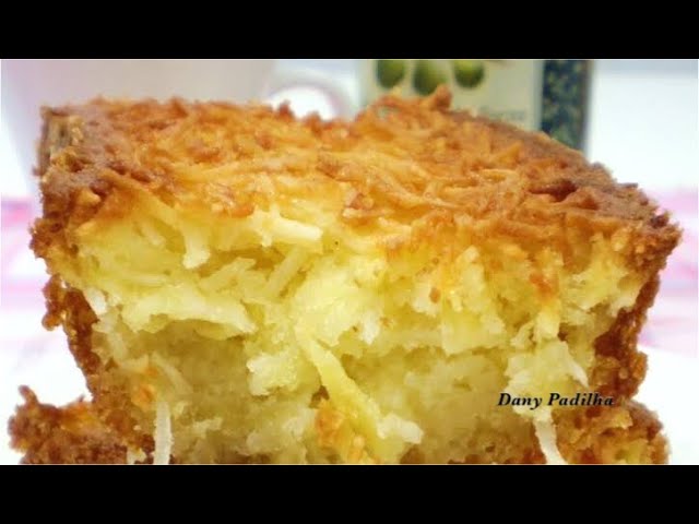 Receita - Como fazer bolo de mandioca ralada simples e rápido