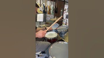 🥁The FIRST double bass fill to learn #drumlessons #drumlesson