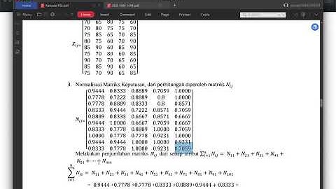 SPK Metode PSI Web PHP Array