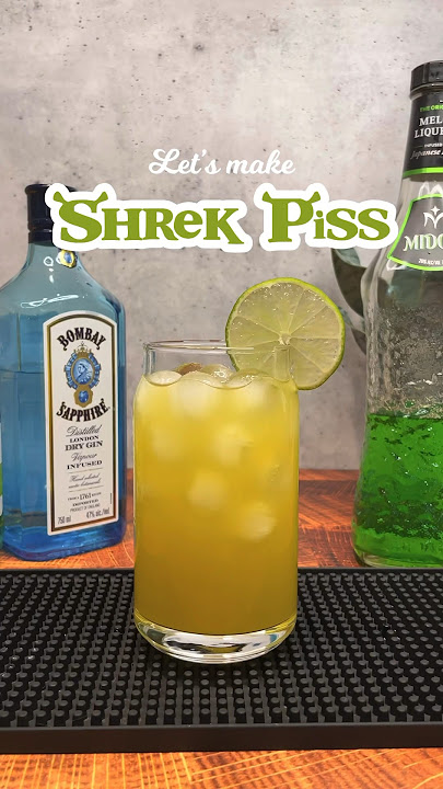 Shrek Piss Cocktail 👹💦 #drinks #cocktail #shrek
