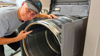 How to Put a Dryer Belt Back On | Full View of the Pulley & Belt