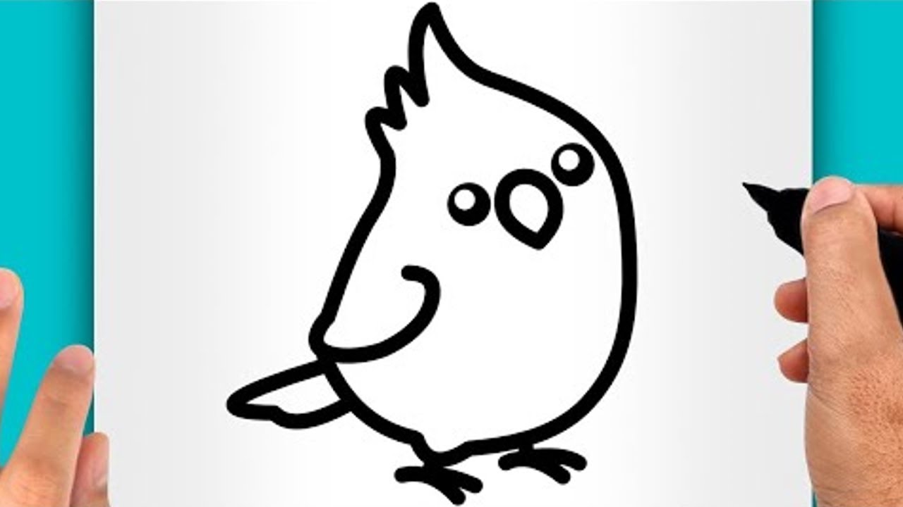 DISEGNI FACILI DA FARE | COME DISEGNARE UN UCCELLO FACILE (VIDEO DI ...