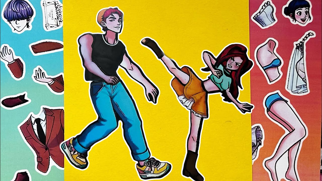 [paper diy] K Pop Demon Hunters Sticker Book ❤️Mira is Angry ❤️Jinu, Rumi, Zoey, Mystery 💜