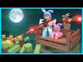 MIPAN &amp; ZUZUZU BATTLE PERANG MELAWAN ZOMBIE YANG SANGAT BANYAK! ROBLOX
