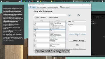 21127176 | DEMO ĐỒ ÁN SLANG WORD | LẬP TRÌNH ỨNG DỤNG JAVA