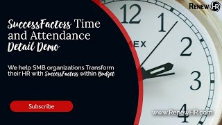 Time and Attendance solution is crucial for business I SuccessFactors EC Time & Attendance