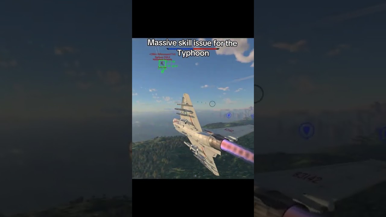 Insane typhoon in war thunder #missile #warthunder #fighterjet #warthunderaviation #f16 #a10