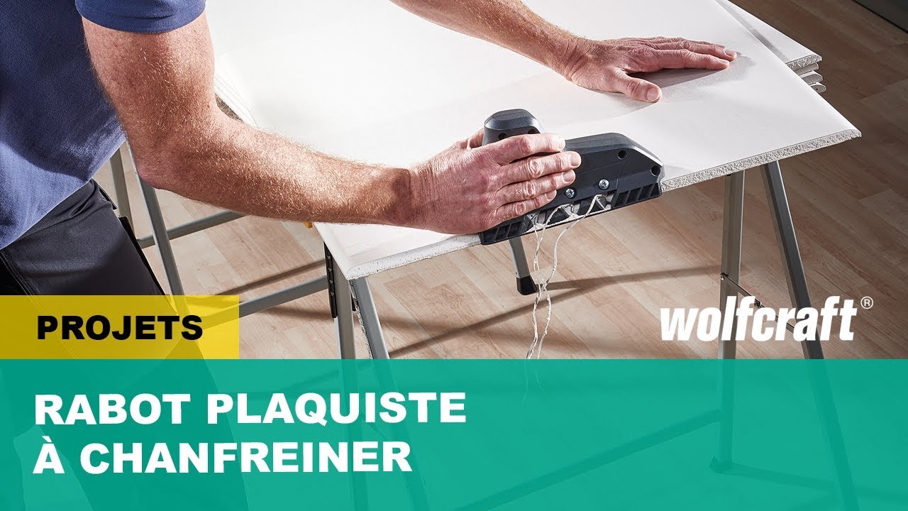 Rabot Pour Un Jointement Net De Plaques De Platre Wolfcraft Youtube