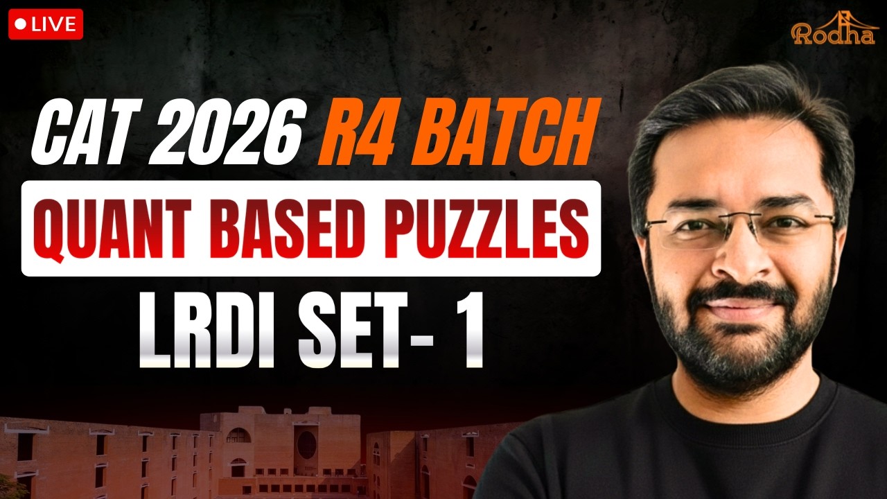 Master Quant Based Puzzles: Ep 1 | LRDI Live Class for CAT 2026 |  Abhishek Sir Rodha