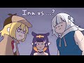 【Hololive Animated Clip】Would Ina Fight Ame or Gura?