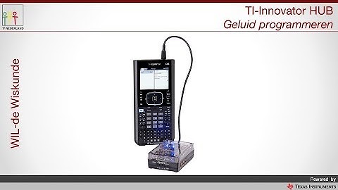 Path to STEM-project: TI-Innovator HUB Geluid Programmeren