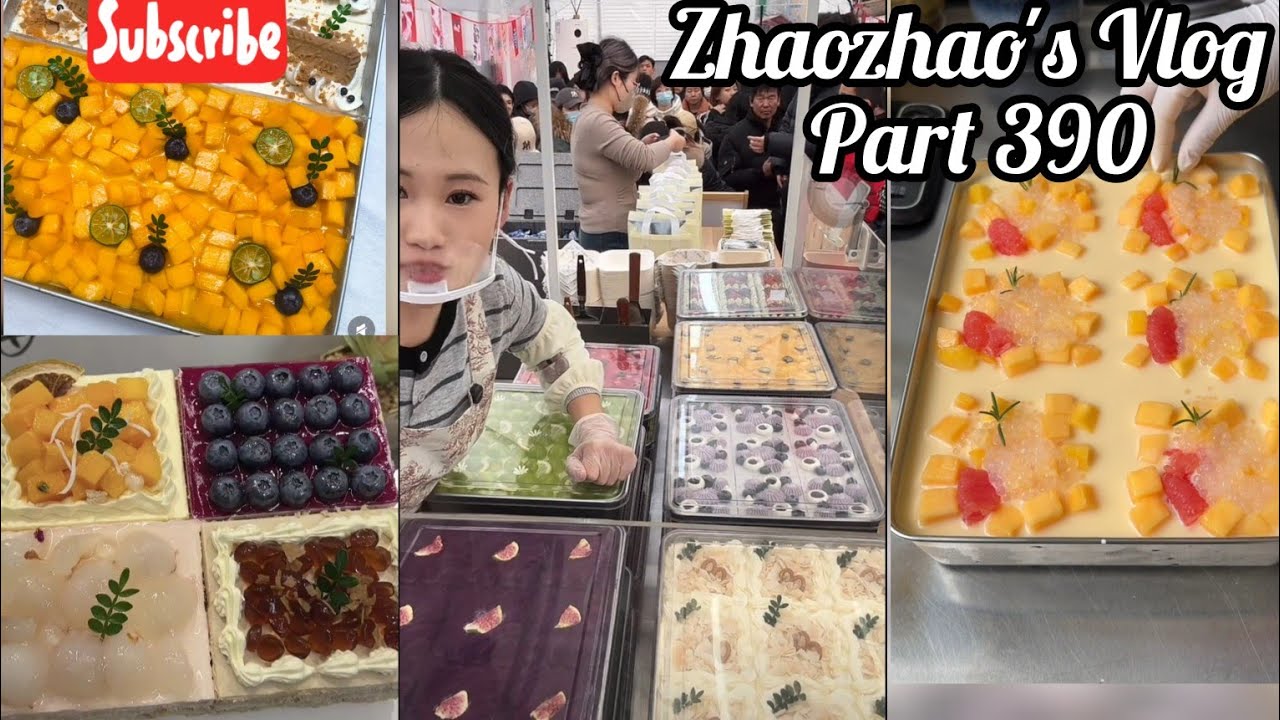 Selling Tiramisu Cake Vlog390. 提拉米蘇視頻博客 #chinesedessert #food #cake #satisfying #dessert #viral #fyp