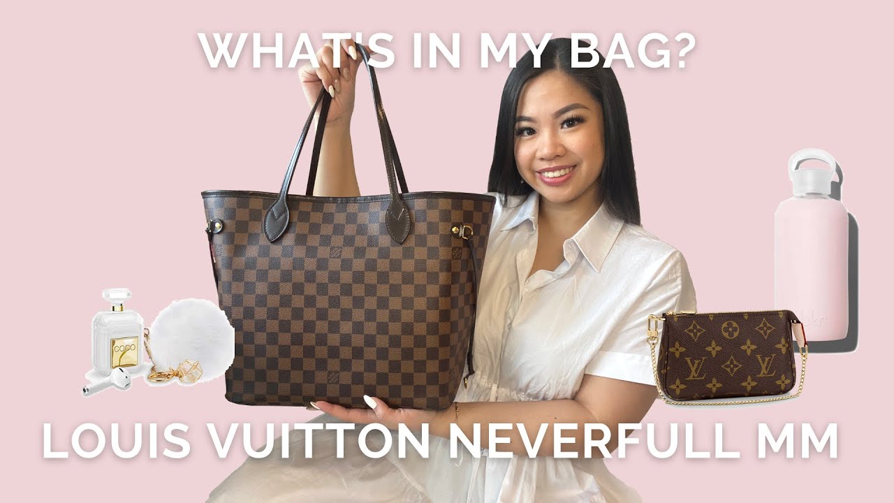 What's in My Bag?  Louis Vuitton Neverfull MM Damier Ebene 