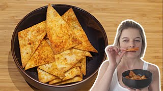 Easy Oven Roasted Tortilla Chips at home