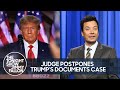 Judge postpones trumps documents case trump caught cursing during stormy daniels testimony