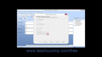 Crystal Reports 2013 Tutorial XML and Web Services Business Objects Training