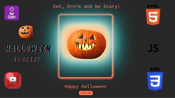 Halloween Pumpkin Animation.. using Javascript HTMl & CSS👍👍 #html #css #js #reactjs #bootstrap 👌👌