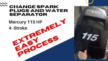 DIY: Mercury Outboard Maintenance - Spark Plugs and Water Separator #mercurymarine #maintenance #DIY