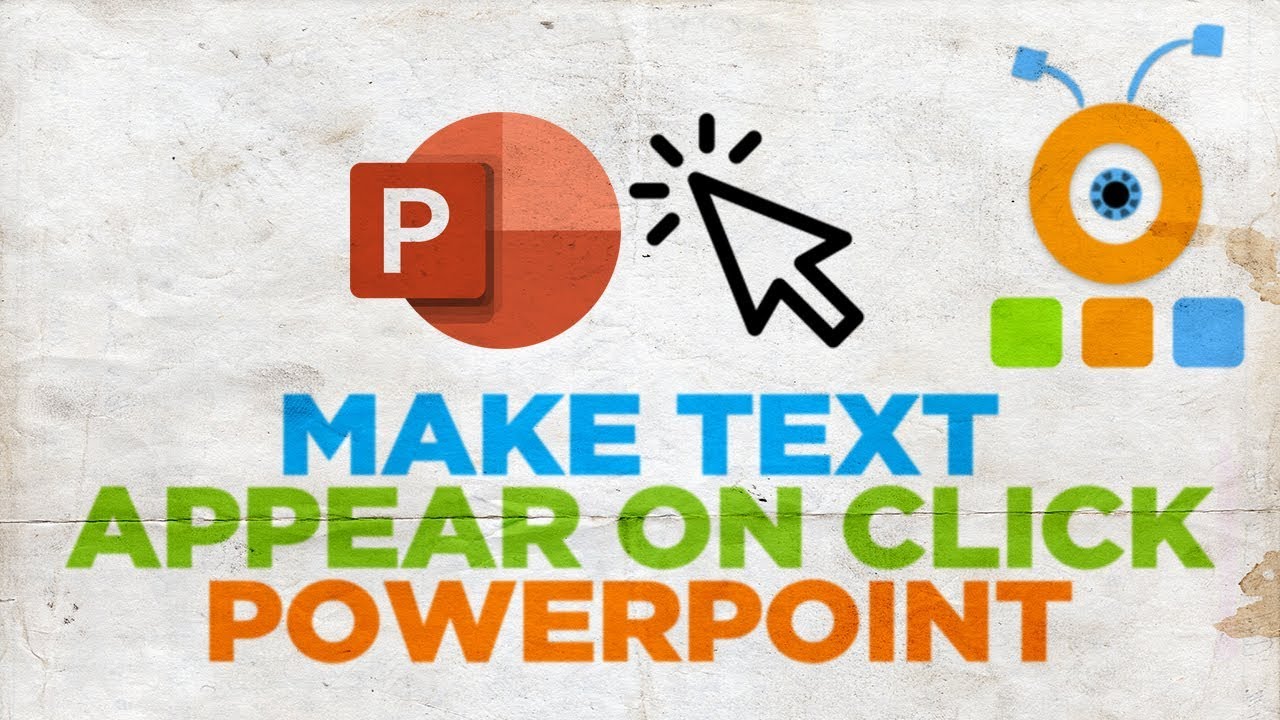 powerpoint presentation how to make text appear on click