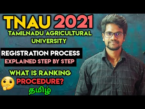 TNAU|Registration|Process|2021|Step|By|Step|Explained|Tamil|Muruga MP