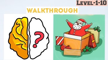 Brain Out Finding Santa level 1-10 Walkthrough