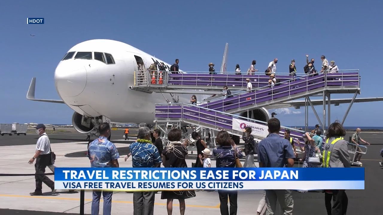 Hawaii travelers who want to visit Japan will have most restrictions