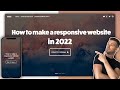 How to make responsive website using HTML, CSS and Bootstrap in 2022 | Code &amp; deploy