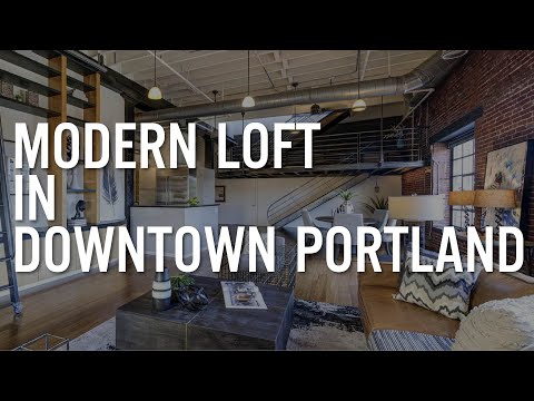 Video: Loft modern în Portland, încorporând moduri de viață multiple