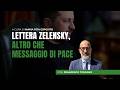 Lettera di Zelensky a Putin, Toscano: "Sembra scritta dal Padrino, altro che messaggio di pace"