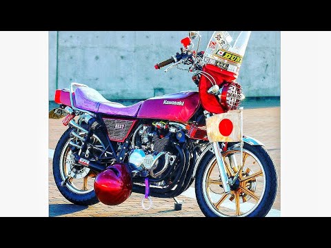 KAWASAKI Z400FX モリワキマフラー 族ヘル インディーズバンド