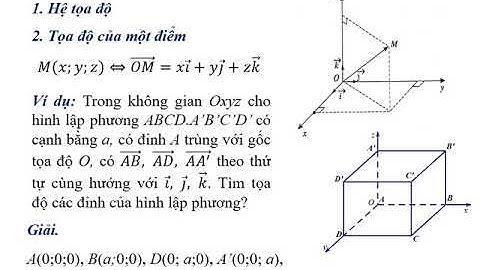 Hệ trục tọa độ trong không gian t1