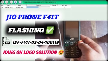 Jio Phone F41T Flashing || Jio Phone Hang On Logo Solution 💯
